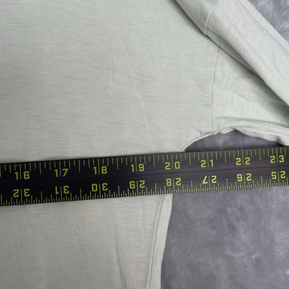 NEW Old Navy Top Womens Medium LS Tulip Back Blouse Long Sleeve Light Green $20 - Picture 5 of 8